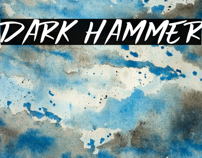Dark Hammer Font examples