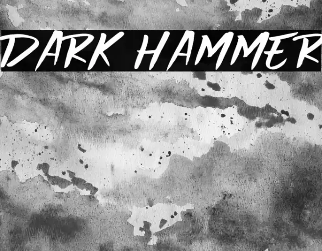 Dark Hammer Fonte examples