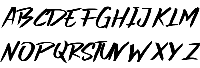 Dark Hammer Font LOWERCASE