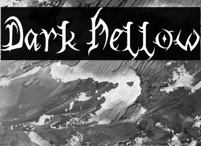 Dark Hellow フォント examples