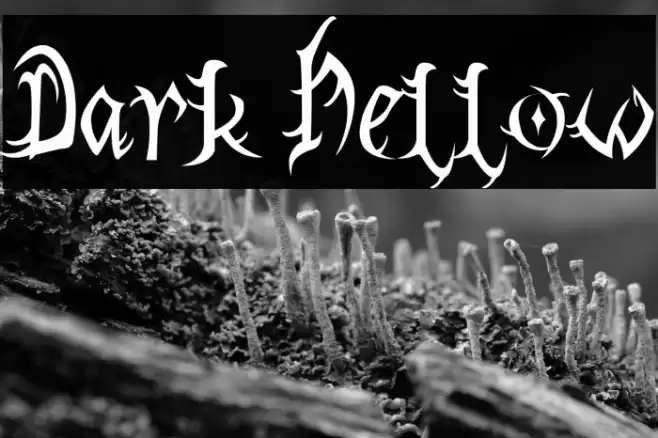 Dark Hellow フォント examples