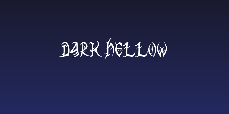 Dark Hellow Social Header
