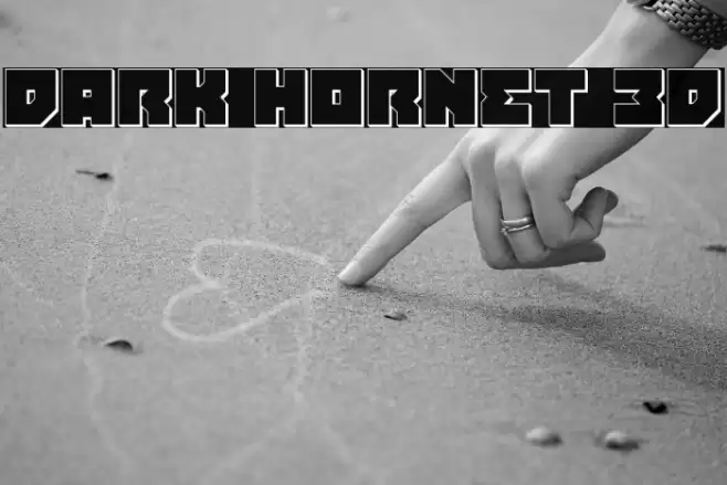 Dark Hornet 3D Font examples