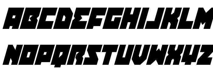 Dark Hornet Condensed Italic Font LOWERCASE