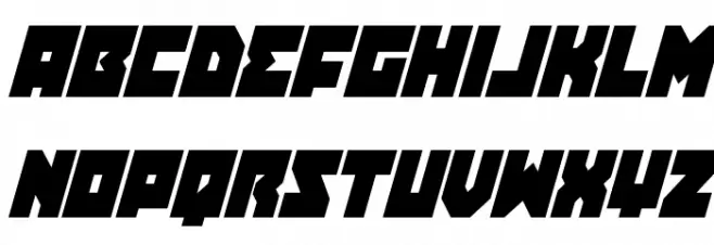 Dark Hornet Condensed Italic خط أحرف صغيرة