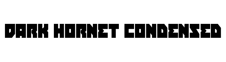 Dark Hornet Condensed  नि: शुल्क फ़ॉन्ट्स डाउनलोड