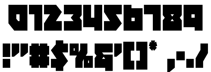 Dark Hornet Condensed Font OTHER CHARS