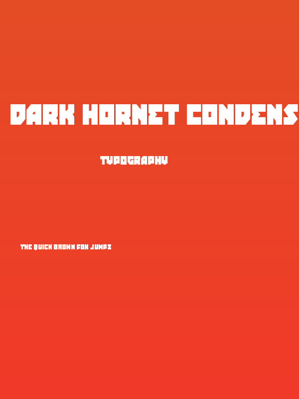 Dark Hornet Condensed Poster