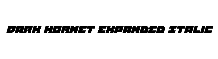 Dark Hornet Expanded Italic  नि: शुल्क फ़ॉन्ट्स डाउनलोड