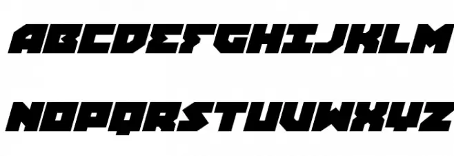 Dark Hornet Expanded Italic Fuentes MAYÚSCULAS