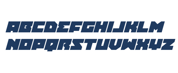 Dark Hornet Expanded Italic Lowercase