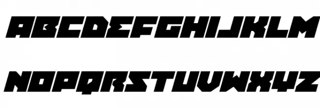 Dark Hornet Expanded Italic Шрифта строчной