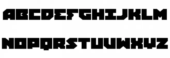 Dark Hornet Expanded Schriftart Groß