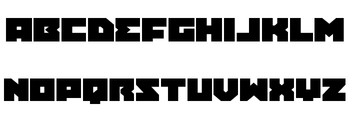Dark Hornet Expanded Font LOWERCASE