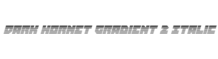 Dark Hornet Gradient 2 Italic  Fuentes Gratis Descargar
