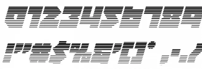 Dark Hornet Gradient 2 Italic Font OTHER CHARS