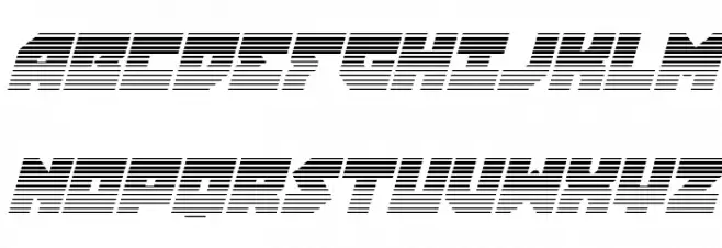Dark Hornet Gradient 2 Italic 字体 大写