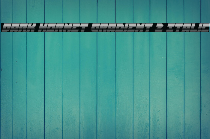 Dark Hornet Gradient 2 Italic Example 2