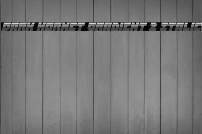 Dark Hornet Gradient 2 Italic Font examples