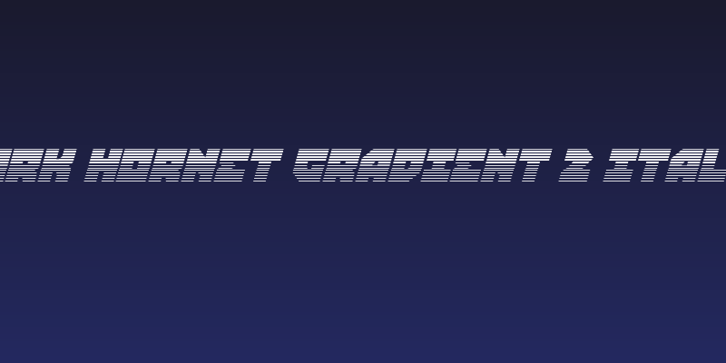Dark Hornet Gradient 2 Italic Social Header