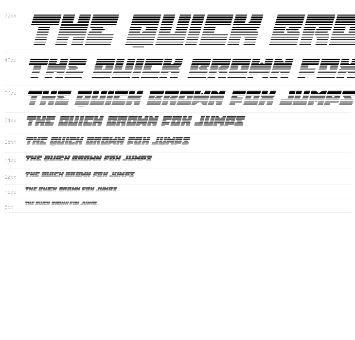 Dark Hornet Gradient 2 Italic Waterfall