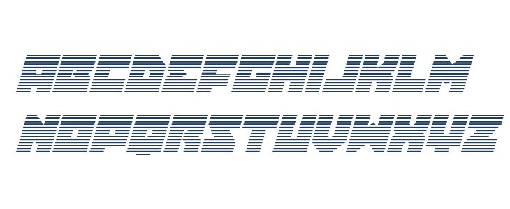 Dark Hornet Gradient 2 Italic Lowercase