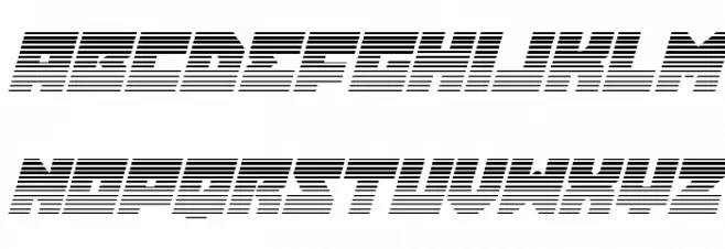 Dark Hornet Gradient 2 Italic Polices MINUSCULES