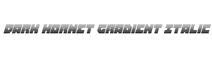 Dark Hornet Gradient Italic  免费字体下载