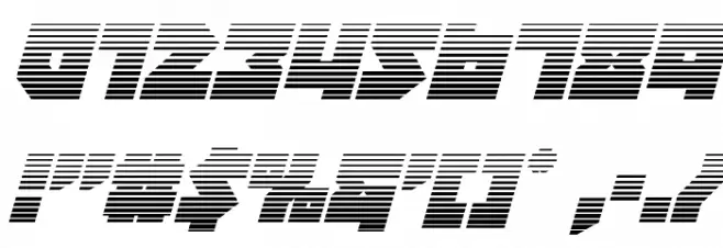 Dark Hornet Gradient Italic Font OTHER CHARS