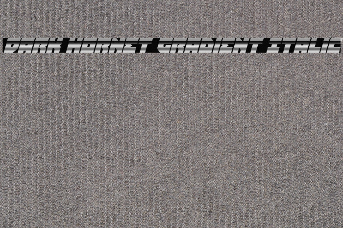 Dark Hornet Gradient Italic Example 1