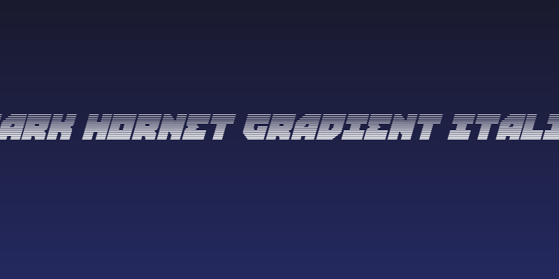 Dark Hornet Gradient Italic Social Header