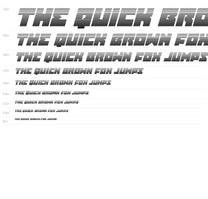 Dark Hornet Gradient Italic Waterfall