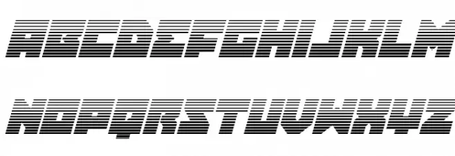 Dark Hornet Gradient Italic フォント 小文字
