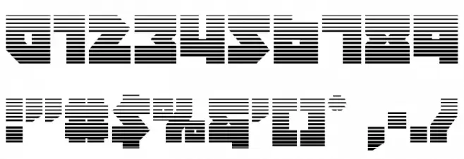 Dark Hornet Gradient Font OTHER CHARS
