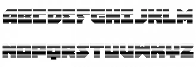 Dark Hornet Gradient Schriftart Groß
