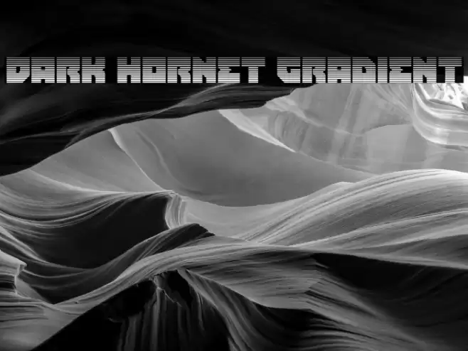 Dark Hornet Gradient Font examples