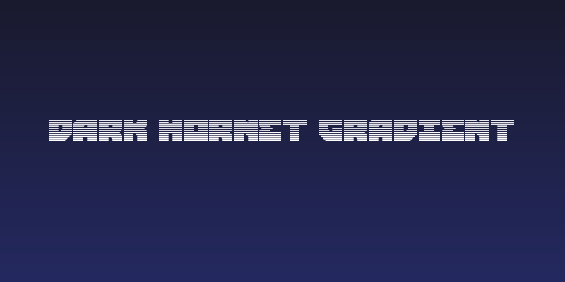 Dark Hornet Gradient Social Header