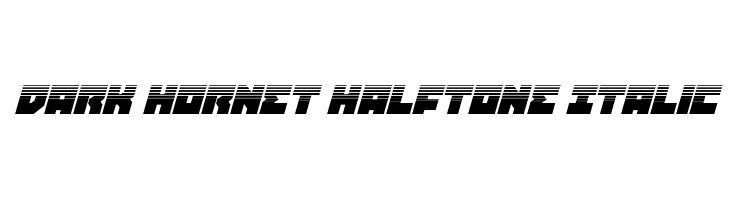Dark Hornet Halftone Italic  les polices de caractères gratuit tlcharger