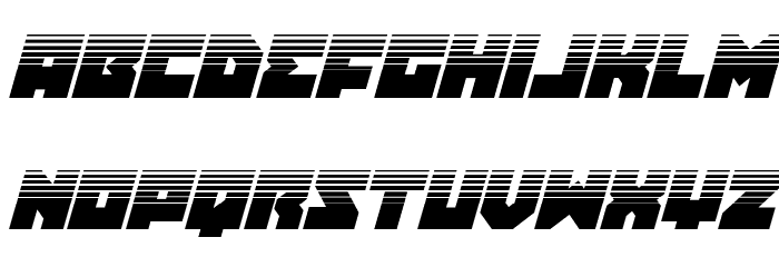 Dark Hornet Halftone Italic Font LOWERCASE
