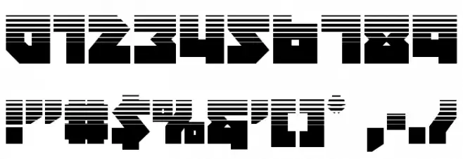 Dark Hornet Halftone Font OTHER CHARS