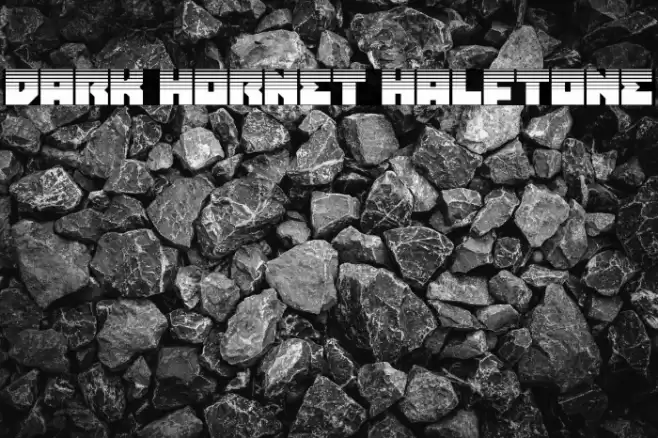 Dark Hornet Halftone Font examples