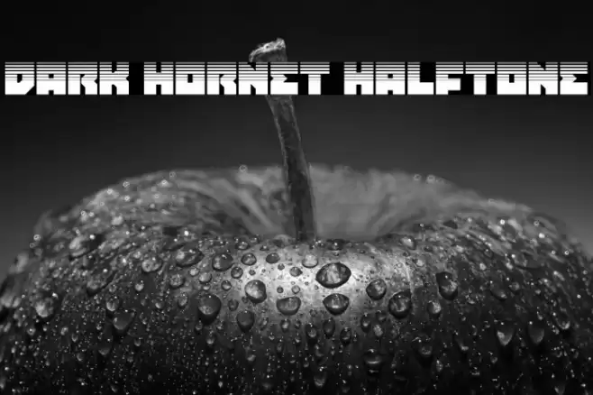 Dark Hornet Halftone Font examples