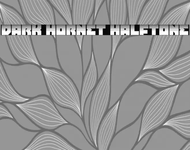 Dark Hornet Halftone Font examples