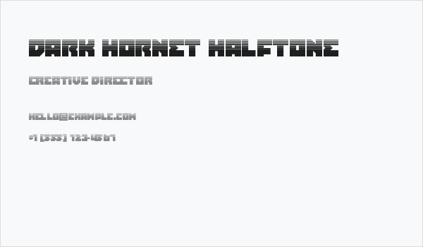 Dark Hornet Halftone Business Card