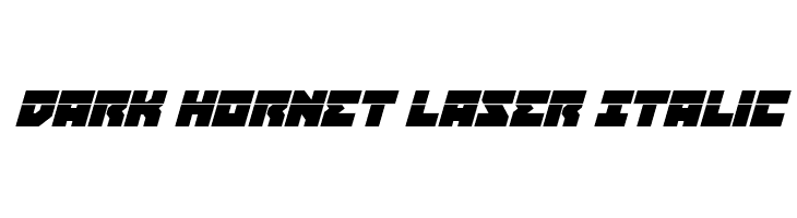 Dark Hornet Laser Italic  免费字体下载