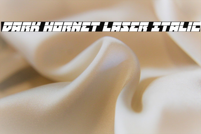 Dark Hornet Laser Italic Example 2