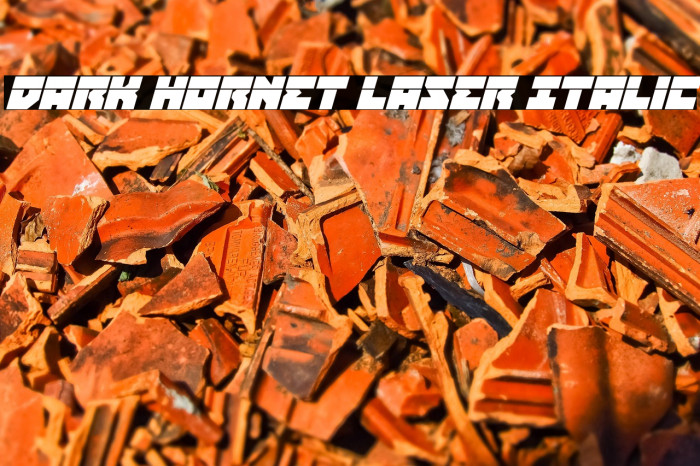 Dark Hornet Laser Italic Example 3