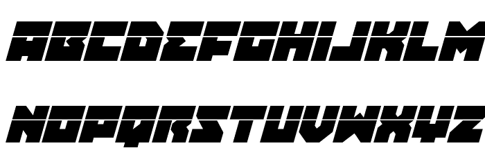 Dark Hornet Laser Italic Font LOWERCASE