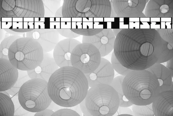 Dark Hornet Laser Font examples