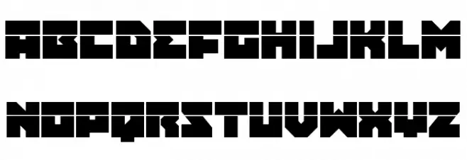 Dark Hornet Laser Font Litere mici